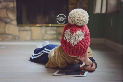 Big Heart Slouch Beanie