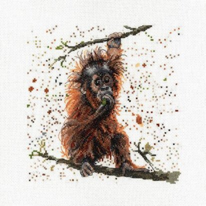 Creative World of Crafts Otis The Orangutan Cross Stitch Kit