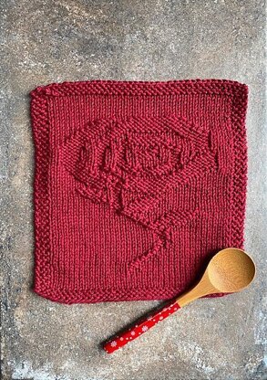 Rocky Mountain Rose Dishcloth