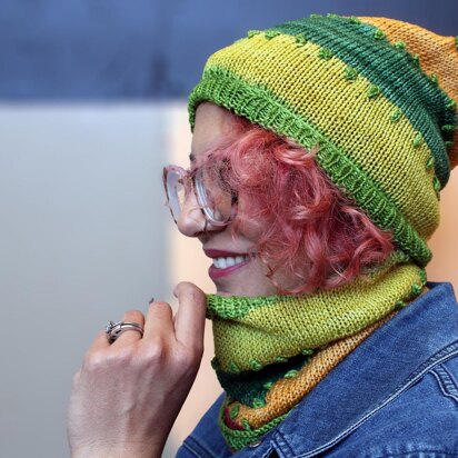 Afifa Spot My Stripes Hat & Cowl - Camp Color/Beware the Kraken Collection PDF