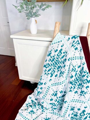 Snowflake Hexagon Mosaic Blanket