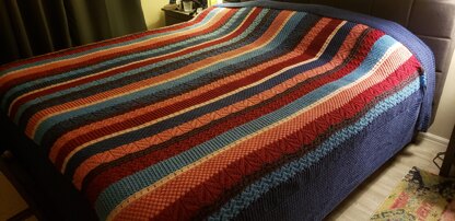 Multi colored blanket