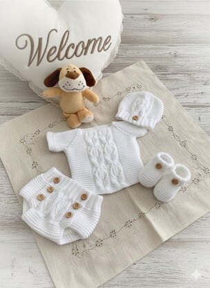"Orchid" Nappy cover & Top set