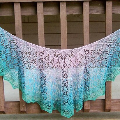 Summer in the Vineyard shawl