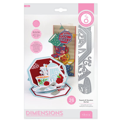 Dimensions Teapots & Teacakes Die Set