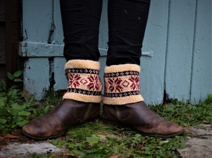 Snowflakes Boot Cuffs