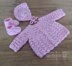 Seashells Baby Cardigan Set