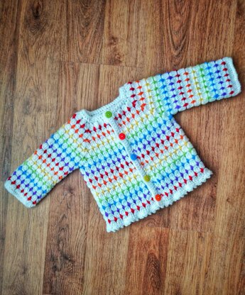 Rainbow Drops Cardigan