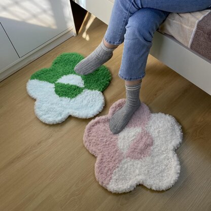 Flower Crochet Rug  #CCFR-01