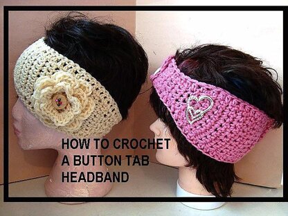 300, BUTTON TAB HEADBAND, make it any size