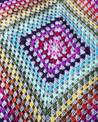 Granny Square Crochet Blanket