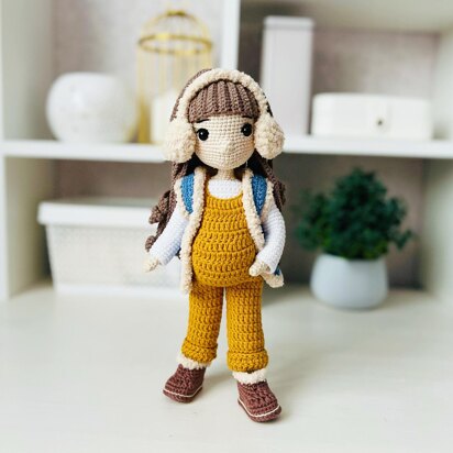 Amigurumim doll, crochet Pregnant doll, crochet doll pattern, crochet doll with clothes, Lola doll