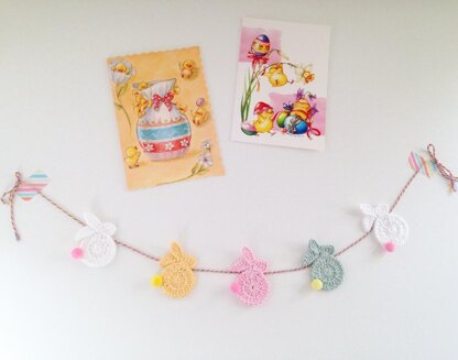 Easter Bunny appliqué bunting