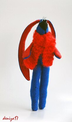 Hare toy knitting-sewing pattern