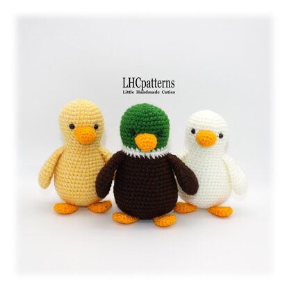 Duck, Chick and Goose Crochet Pattern