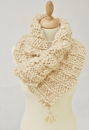 Wavy Rib Knit Neck Warmer