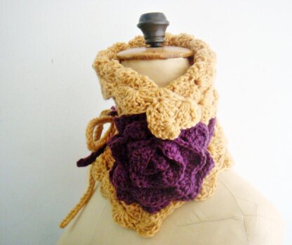 Boho Chic Cowl with Flower