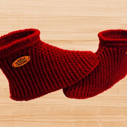 Crochet Women's Red Boot