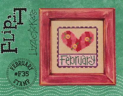 Lizzie Kate February Flip-It Stamp Chart - Leaflet