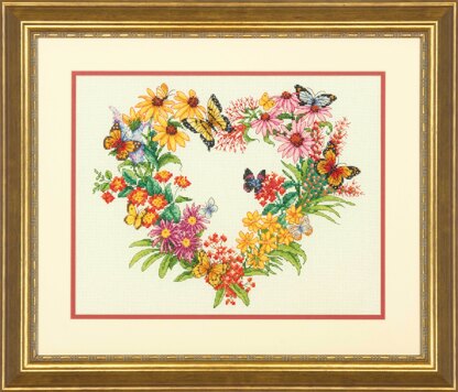 Dimensions Wildflower Wreath Cross Stitch Kit