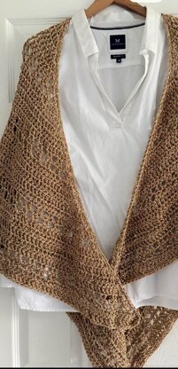 Golden Crochet Shawl