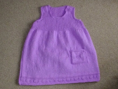 Knitted pinafore dress