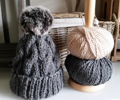 Cable Bobble Hat