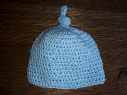 Knotty Baby Crochet Hat