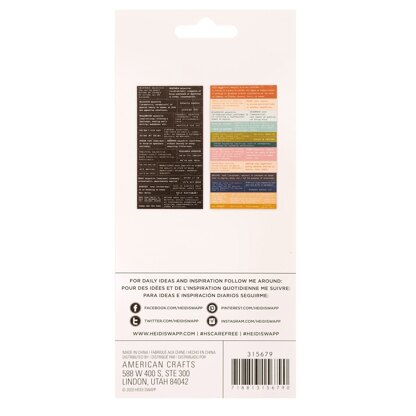 American Crafts Heidi Swapp - Care Free Definition Stickers 58/Pkg