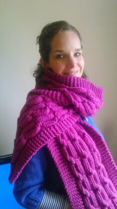 Snuggly Cabled Scarf