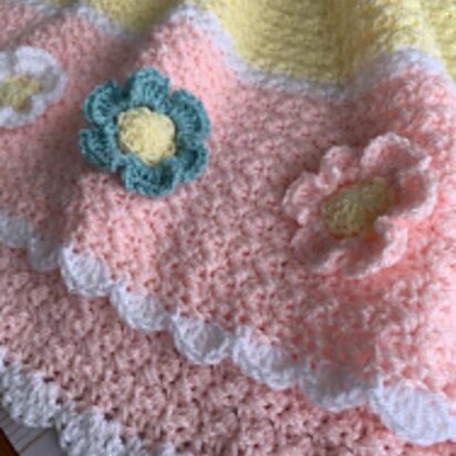 Kathleen Blanket with Flowers