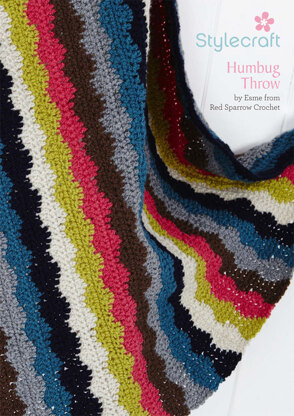 Humbug Throw in Stylecraft Special DK - Downloadable PDF