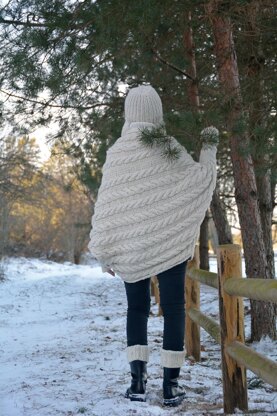 Winter Fun Cocoon-Cardigan