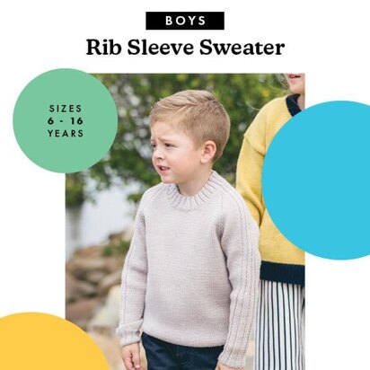 2109 Boys Rib Sleeve Sweater