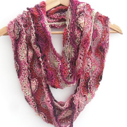 Flowery Infinity Scarf