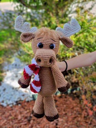 Cute Moose with Scarf