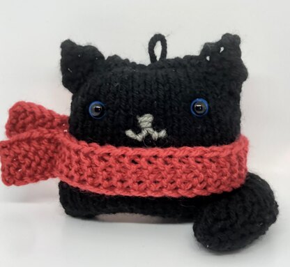 Cat Knit Christmas Ornament
