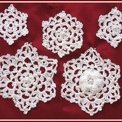 Irish Crochet Snowflakes