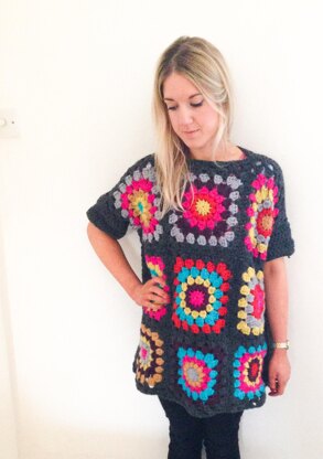 Frank&Olive Oversized Granny Square Jumper Pattern