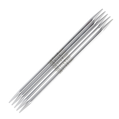 Knitter's Pride Nova Cubics Platina Double Pointed Needles 6