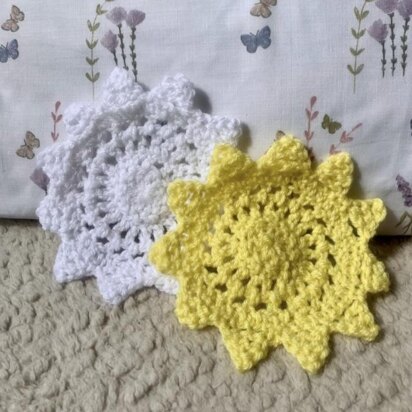 Free Sun Coaster Crochet Pattern