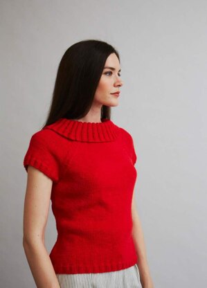 Bridgitte Sweater - Knitting Pattern For Women in Debbie Bliss Sita - Downloadable PDF