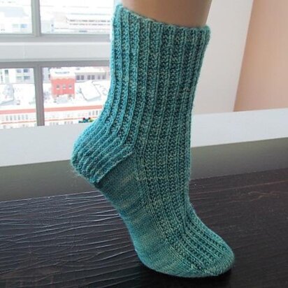 Half Rib Sock Pattern