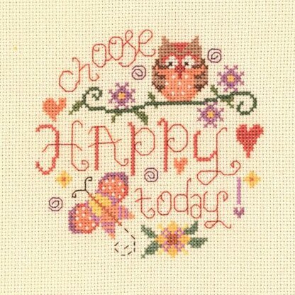 Creative World of Crafts Happy Today Cross Stitch Kit