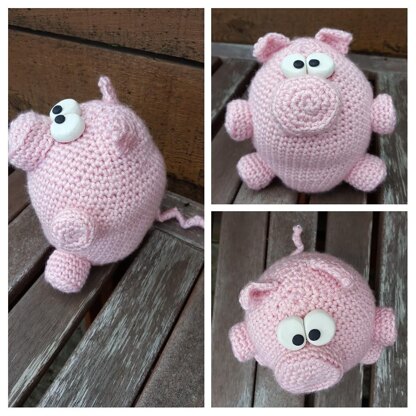 No Left Overs Amigurumi Flying Pig