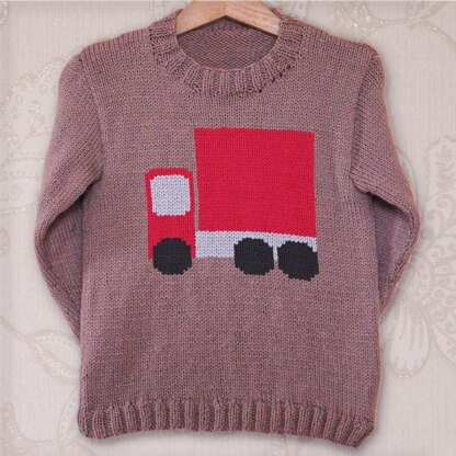 Lorry  Chart & Childrens Sweater
