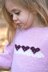 Pink Heart Baby Sweater