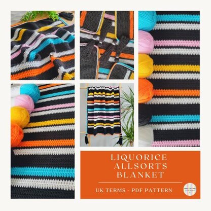 Liquorice Allsorts Blanket - UK Terms