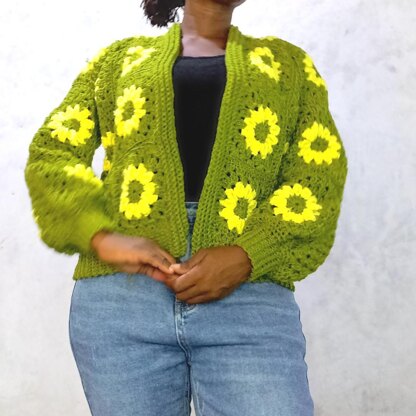 Daisy Granny Square Cardigan