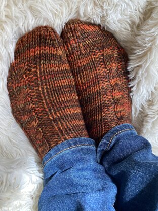 One Skein Knit Thick Socks